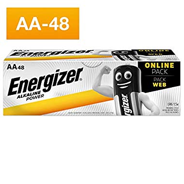Energizer Piles AA, Alkaline Power, paquet de 48