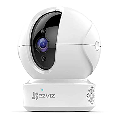 EZVIZ C6CN 1080P Caméra Surveillance Wifi Compatible avec Alexa Google home, Caméra IP Intérieur 2.4 GHz avec Vision Nocturne, Mode Vie Privée, Audio Bidirectionnel, Suivi de Mouvement Intelligent