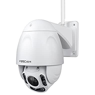 Foscam Fi9928P Caméra Ip Wifi Extérieure Motorisée Caméra HD Avec Zoom X4 Infrarouge 60 M - Pilotage Et Consultation à Distance 24/7