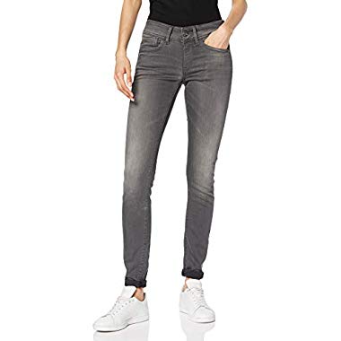 G-STAR RAW Lynn Mid Waist Skinny ' Jeans,Bleu (Medium Aged 6132-071),24W / 32L Femme