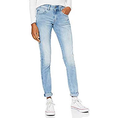 G-STAR RAW Lynn Mid Waist Skinny ' Jeans,Bleu (Sun Faded Blue 8968-A587),26W / 30L Femme