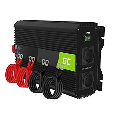 Green Cell Pro 3000W/6000W 12V 220V/230V Convertisseur de Tension Voiture Solaire Modifiée Volts Sinus Power Inverter sinusoïdale DC AC, Onduleur Transformateur