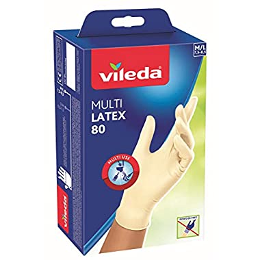 Multi Latex 80 - Boîte de 80 gants jetables en latex naturel
