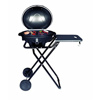 SUNTEC Grill sur pied electrique BBQ-9493 [Convient également comme Grill de table électrique à barbecue, avec étagère, thermostat réglable, max. 2400 W]