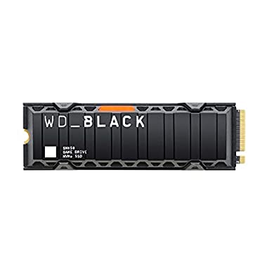 WD_BLACK SN850 2 To Disque SSD NVMe Interne avec Dissipateur Thermique pour les Jeux ; Technologie PCIe Gén. 4, Vitesse de Lecture Jusqu'à 7 000 Mo/s, M.2 2280, avec Dissipateur